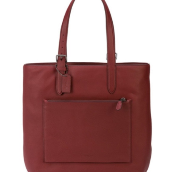 NWT Coach Burgundy Metro Soft Tote - Picture 1 of 8
